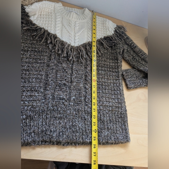 THAKOON Knit Wool Women Crewneck Size Small Green/Brown And Cream Color - Picture 9 of 9